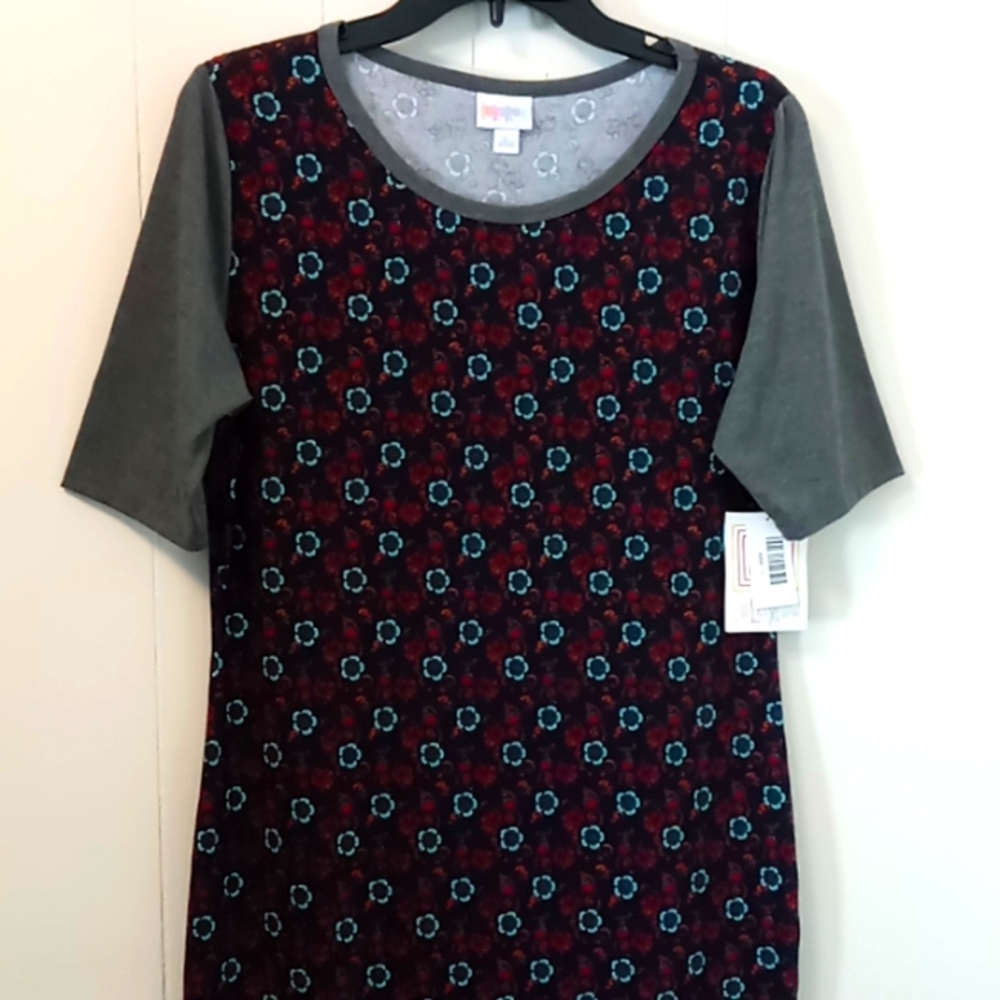 LuLaRoe Julia dress floral L NWT